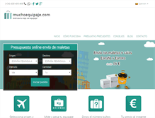 Tablet Screenshot of muchoequipaje.com